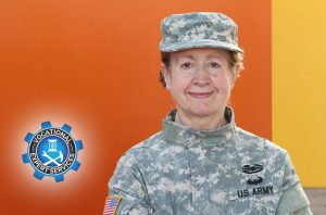 US Army Veteran woman in uniform smiling TDIU